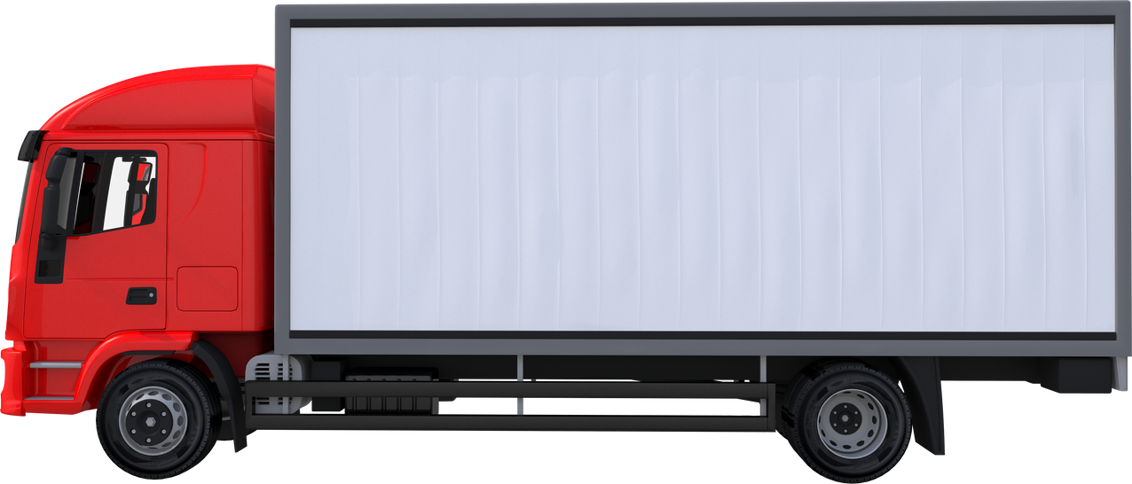 Panel Truck Side View